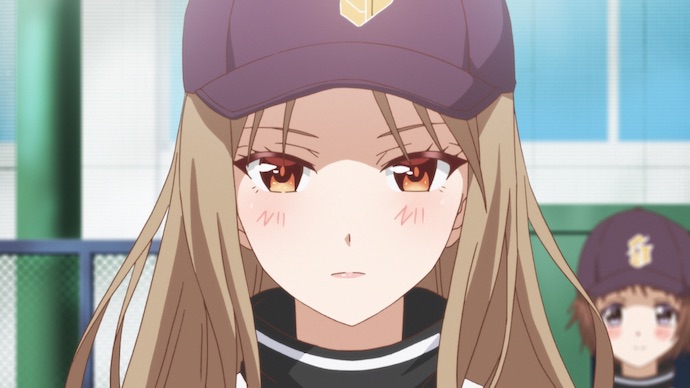 -第5話-「はじめての試合!」龍の入部によって、部員はついに9人に。「試合、しない?」翼はメンバーに、他校との練習試合を提案する。里高野球同好会は、始まったばかりの急造チーム……勝てる見込みは薄いが、ようやく試合ができることに、部員たちは嬉しそう。試合に向けてポジション発表、ユニフォームを作ったりと、準備を進める一同。そんな中、練習試合の相手が、隣町の清城高校女子野球部に決定する。